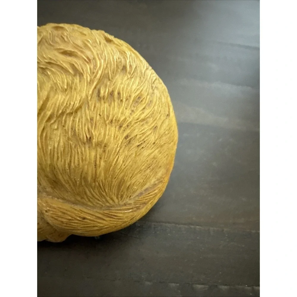 Cat and Mouse Curled Up Sleeping Figure Orange Grey 5